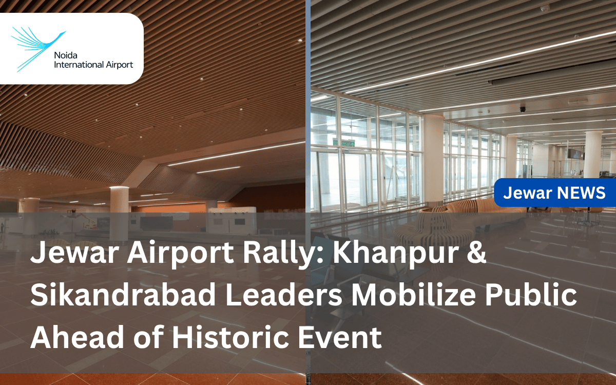 Jewar Airport Rally_ Khanpur & Sikandrabad Leaders Mobilize Public Ahead of Historic Event